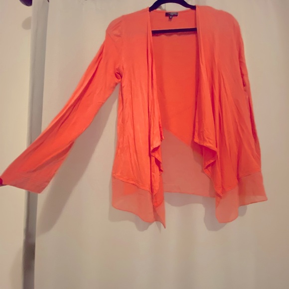 The Limited, XS, peach woman’s sheer, cardigan - Picture 3 of 4